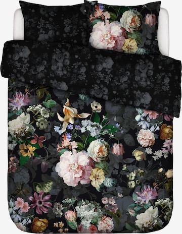 ESSENZA Duvet Cover 'Fleur Festive' in Black: front