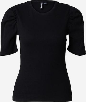 PIECES - Camiseta 'JANNA' en negro: frente