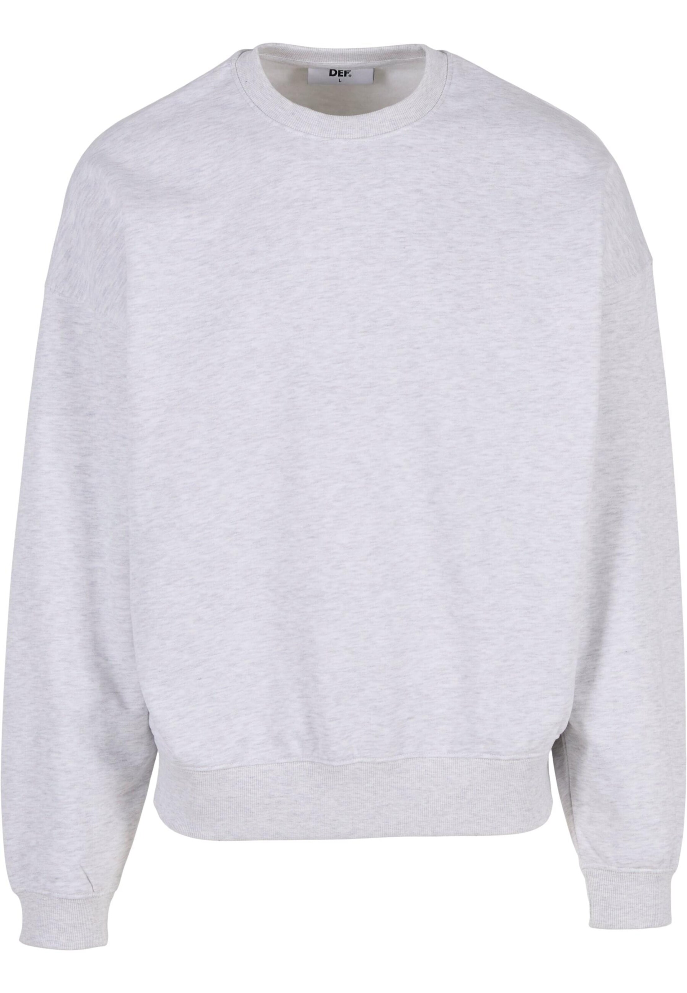 Sweat-shirt DEF en gris : devant