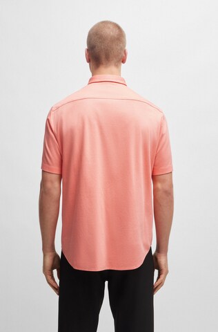 BOSS Green Regular fit Button Up Shirt in Orange