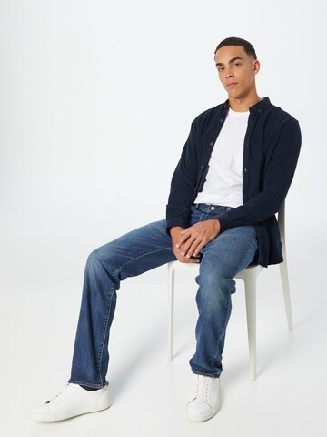 INDICODE JEANS Regular fit Overhemd 'Ryan' in Blauw
