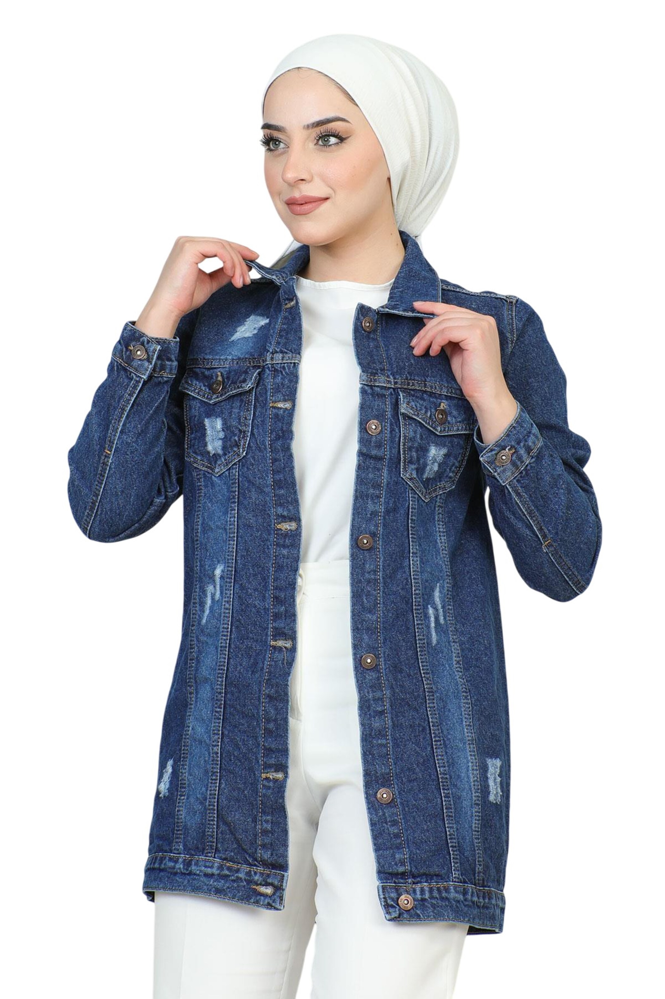 MODAMIHRAM Between-Season Jacket in Blue