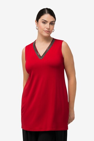 Ulla Popken Knitted Top in Red: front