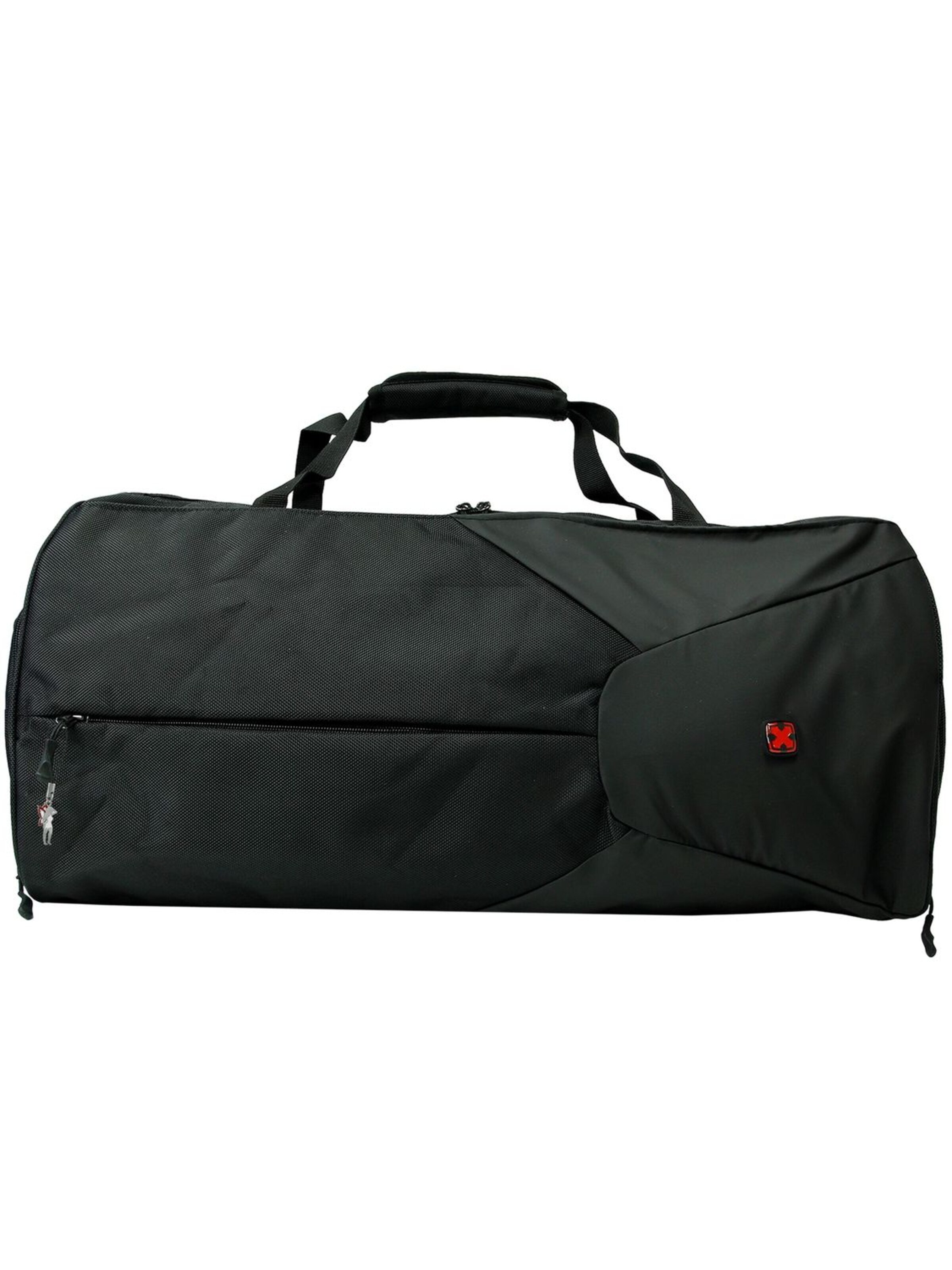 Travel N Meet - Bolsa para gimnasio en negro: frente