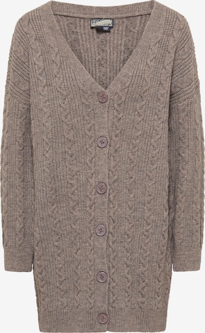 DreiMaster Vintage Strickjacke in Braun: predná strana