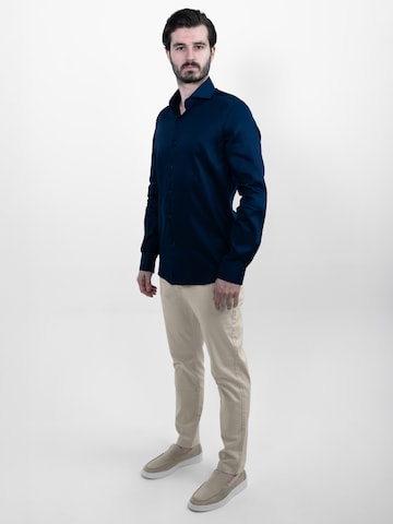 Vercate - Ajuste estrecho Camisa de negocios 'No. 2' en azul