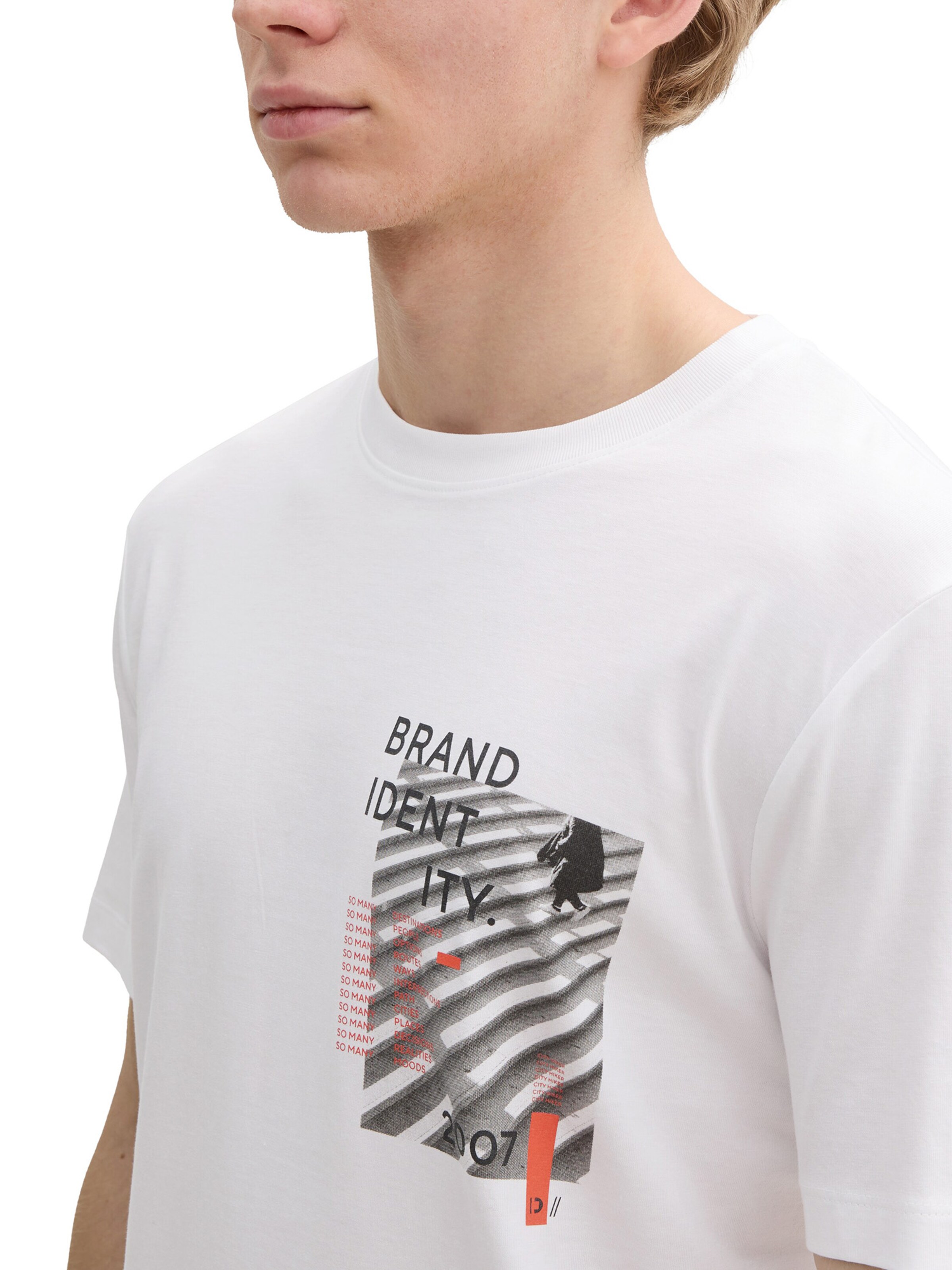 TOM TAILOR DENIM Bluser & t-shirts i hvid