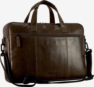 LEONHARD HEYDEN Document Bag 'Porto' in Brown