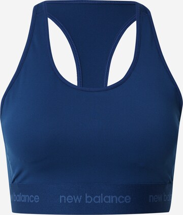 new balance - Soutien Bustier Soutien de desporto em azul: frente