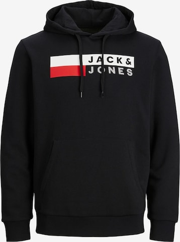 Jack & Jones Plus Sweatshirt 'Ecorp' in Schwarz: predná strana