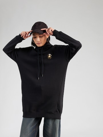 CONVERSE Sweatshirt 'All Star Shine' in Black: front