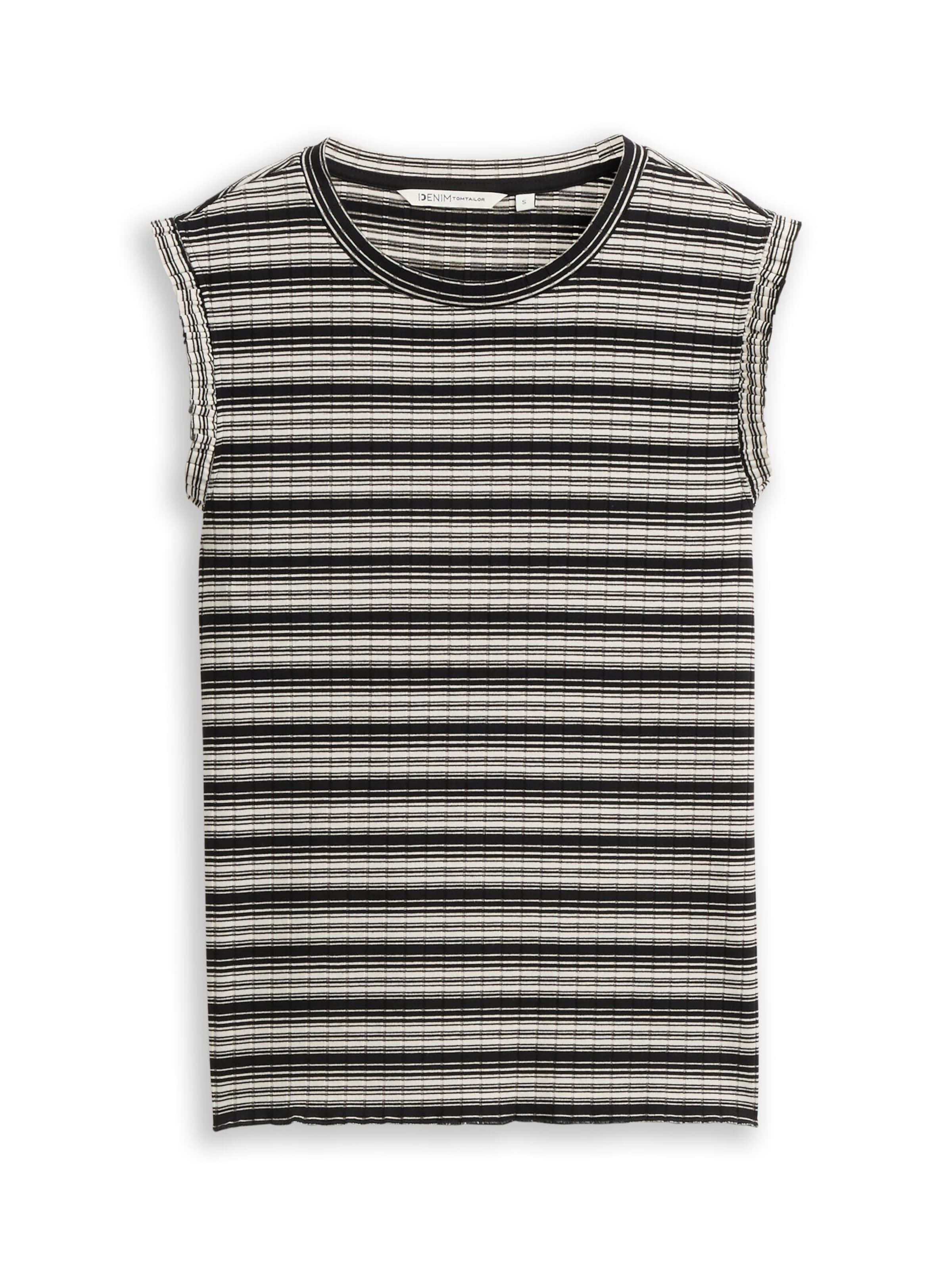 TOM TAILOR DENIM Top in Black: front