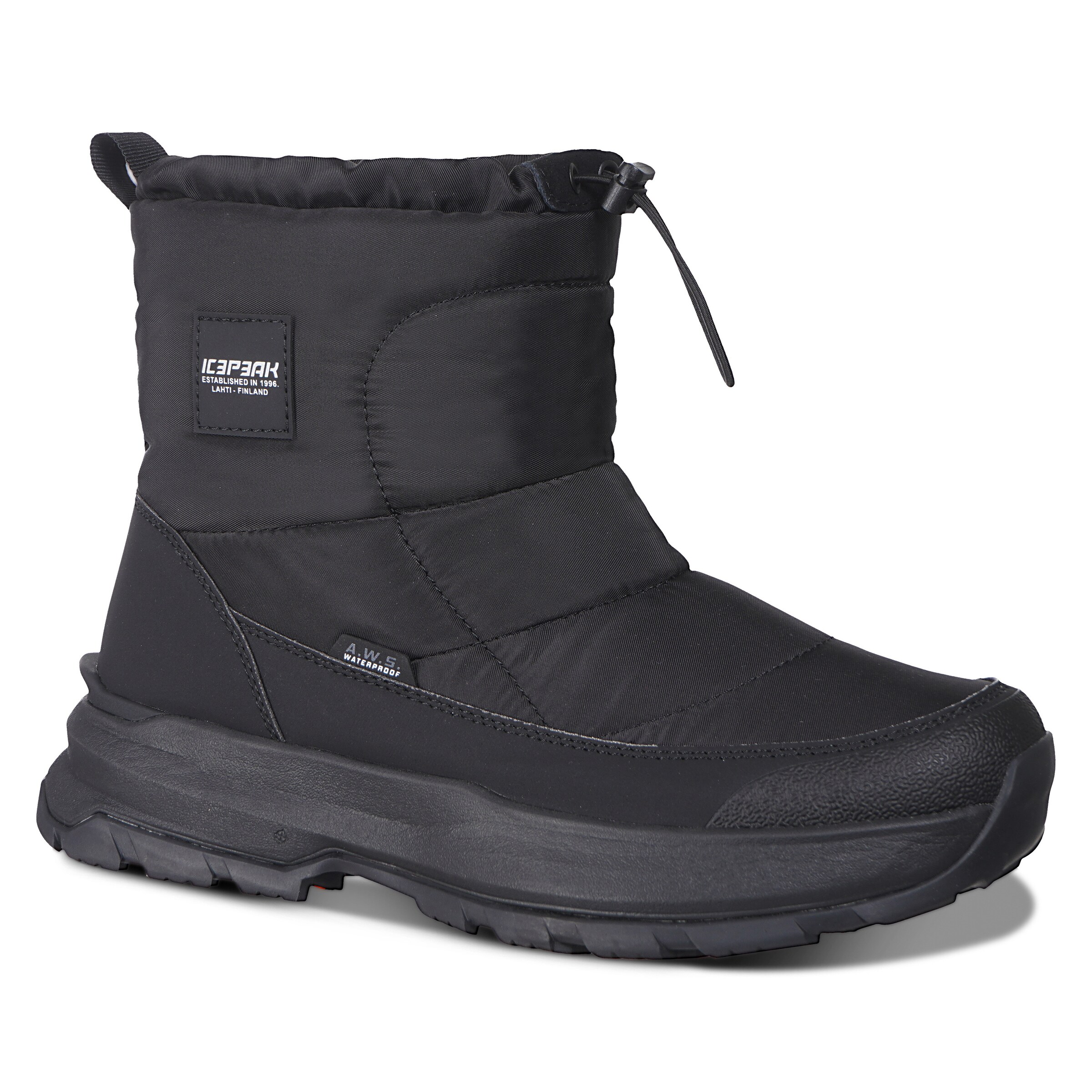 ICEPEAK Snow Boots 'Avellino Mr' in Black: front