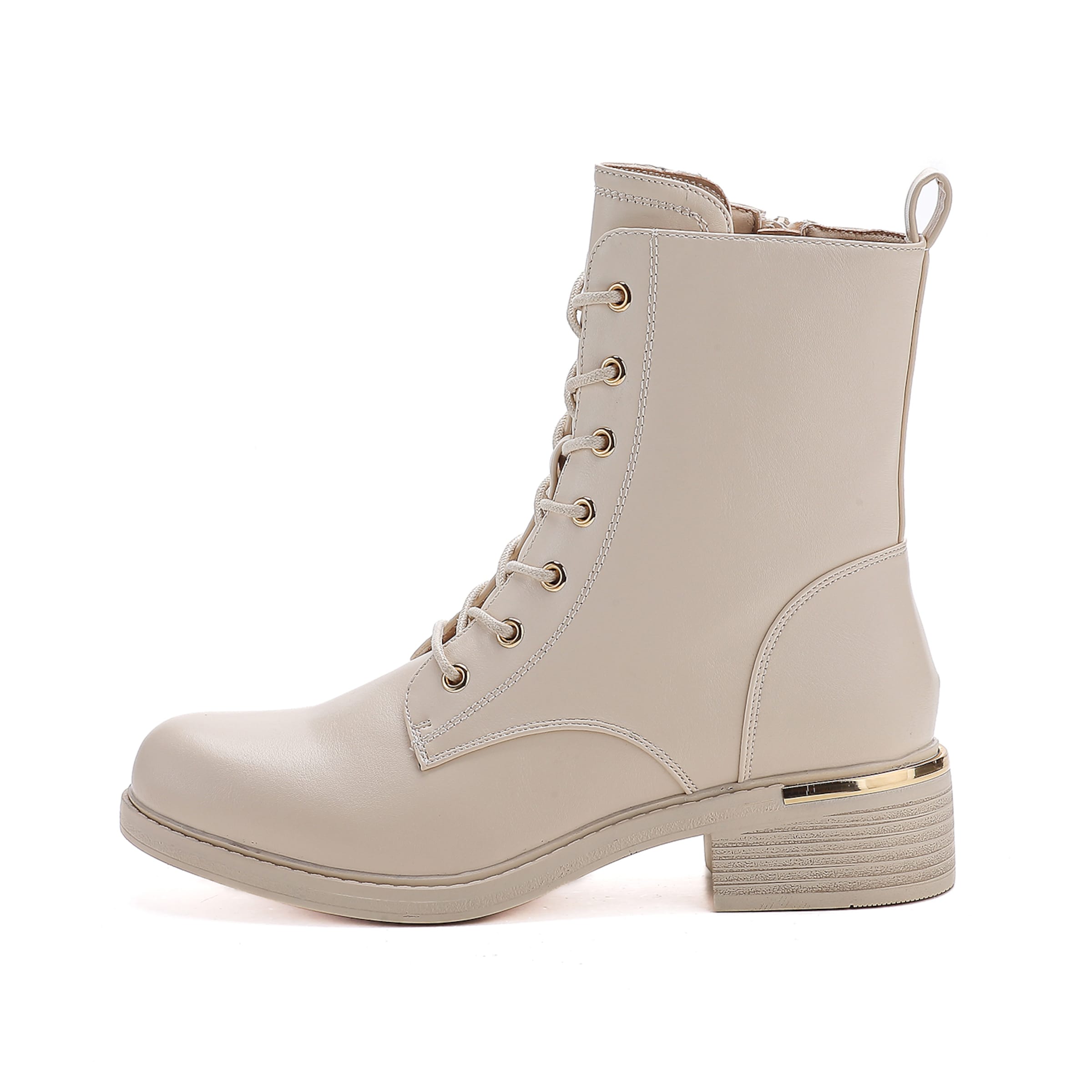Elara Schnürstiefelette in Beige