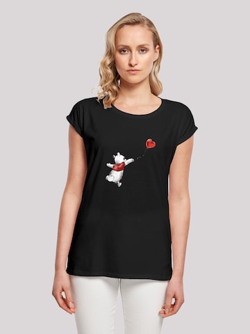 T-shirt 'Disney Winnie Puuh Ballon' F4NT4STIC en noir : devant