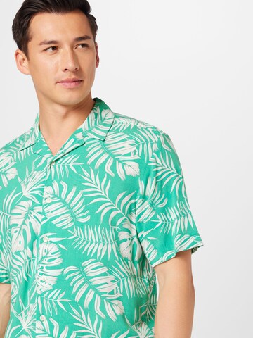 Key Largo Regular fit Button Up Shirt 'HAVANNA' in Green