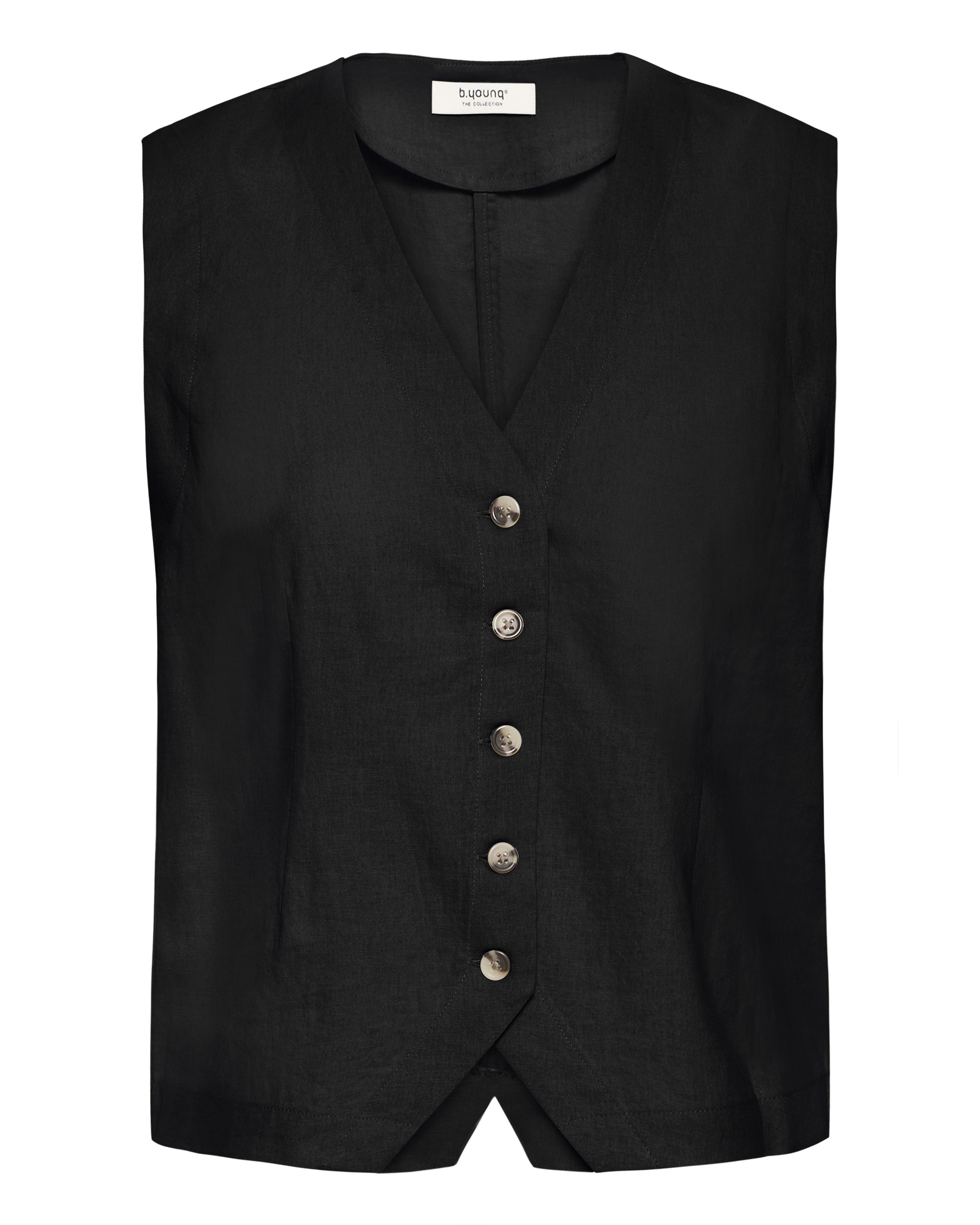 b.young - Chaleco para traje 'BYFalakka' en negro: frente