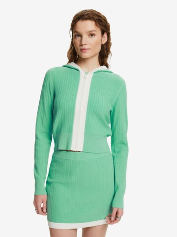 Cardigan ESPRIT en vert : devant