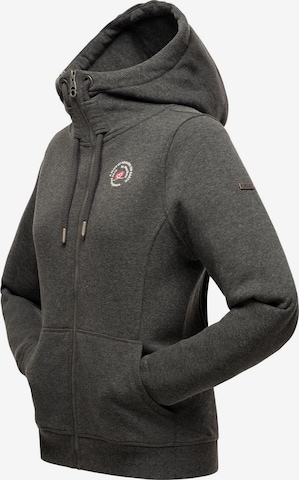 MARIKOO Zip-Up Hoodie 'Setsunaa' in Grey