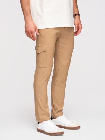 Ombre Regular Cargobroek in Bruin