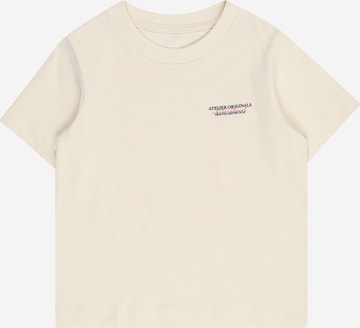 JACK & JONES MINI Shirt 'JORIslington' in Wit: voorkant