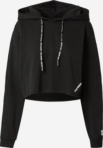 STEVE MADDEN Sweatshirt 'IKAREN' in Zwart: voorkant