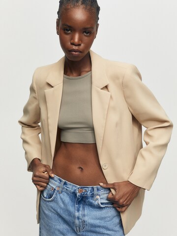 Pull&Bear Blazer in Brown: front