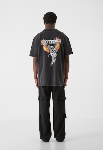 MJ Gonzales Shirt 'Burning Wings' in Schwarz