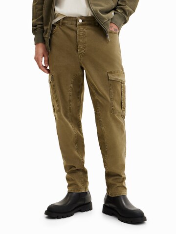 Regular Pantalon cargo 'Hank' Desigual en vert : devant