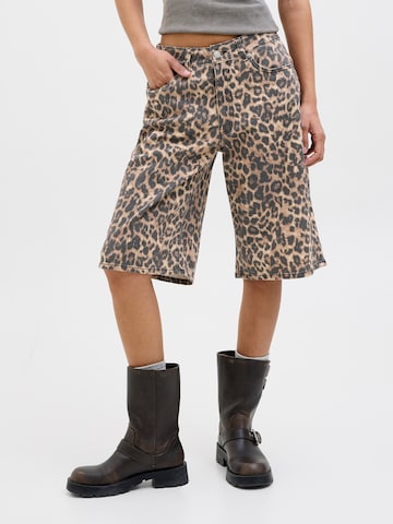 JJXX Baggy Τζιν 'JXENYA' σε μπεζ: μπροστά