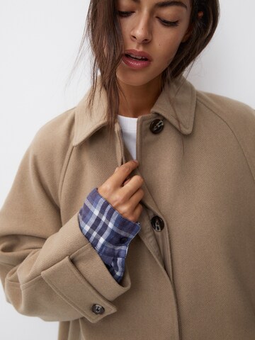 Pull&Bear Between-seasons coat in Brown