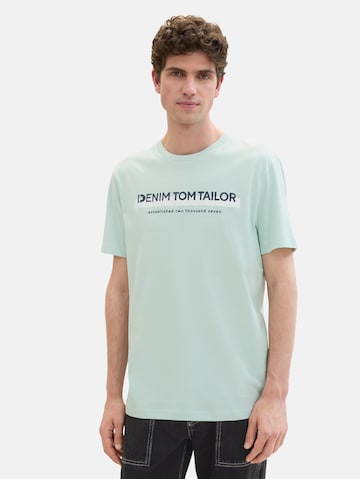 TOM TAILOR DENIM T-shirt i grön: framsida