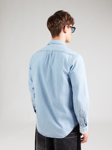 zils Lee Standarta piegriezums Krekls: no aizmugures