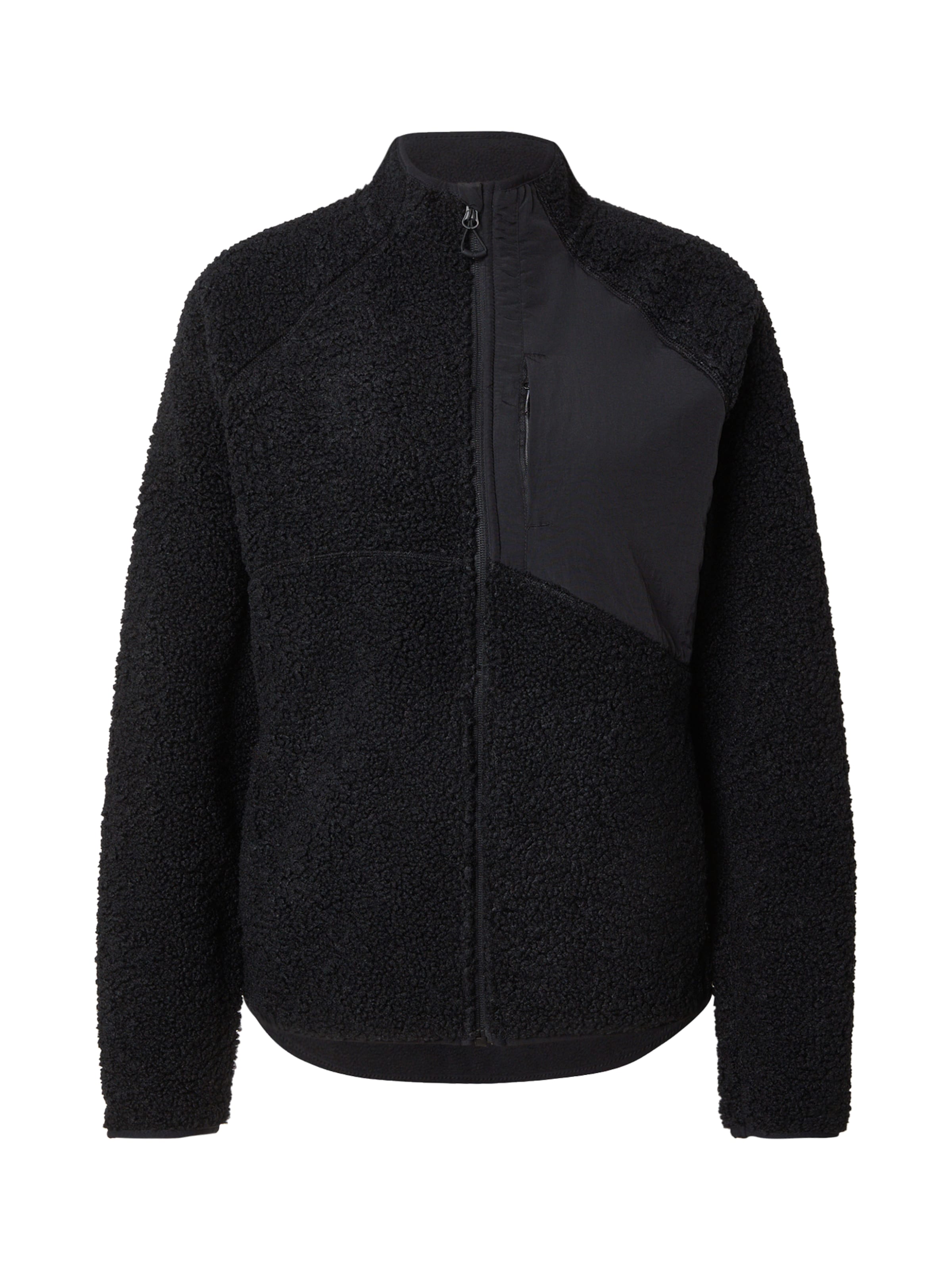 4F Bluza polarowa funkcyjna w kolorze czarny: przód