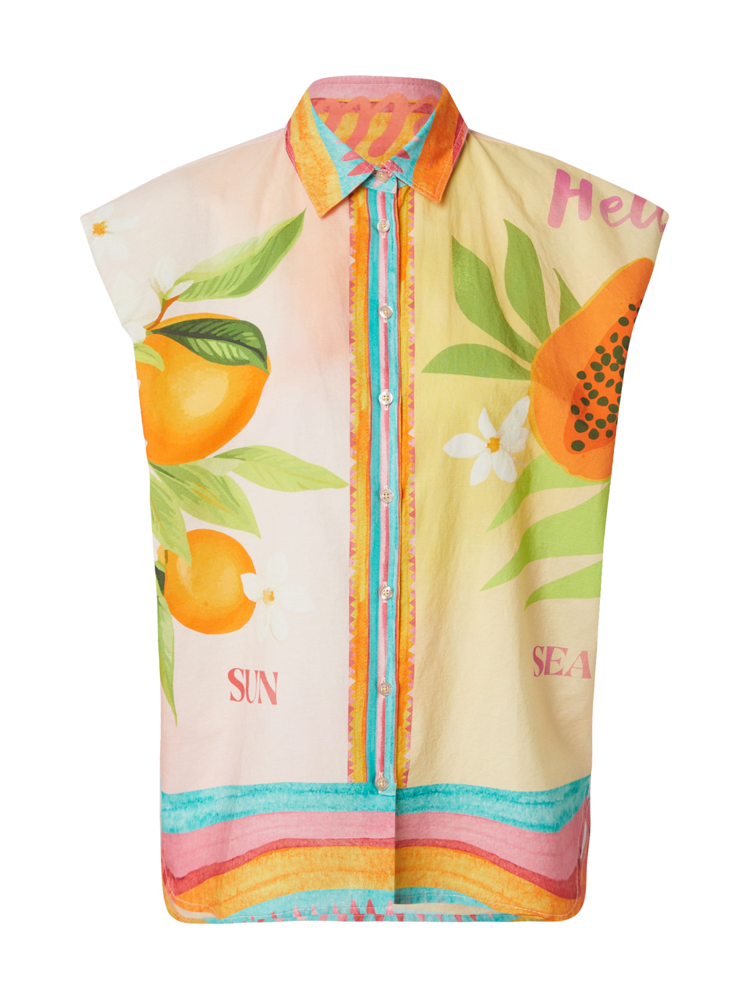 Emily Van Den Bergh Pluus, värv kollane: eest vaates