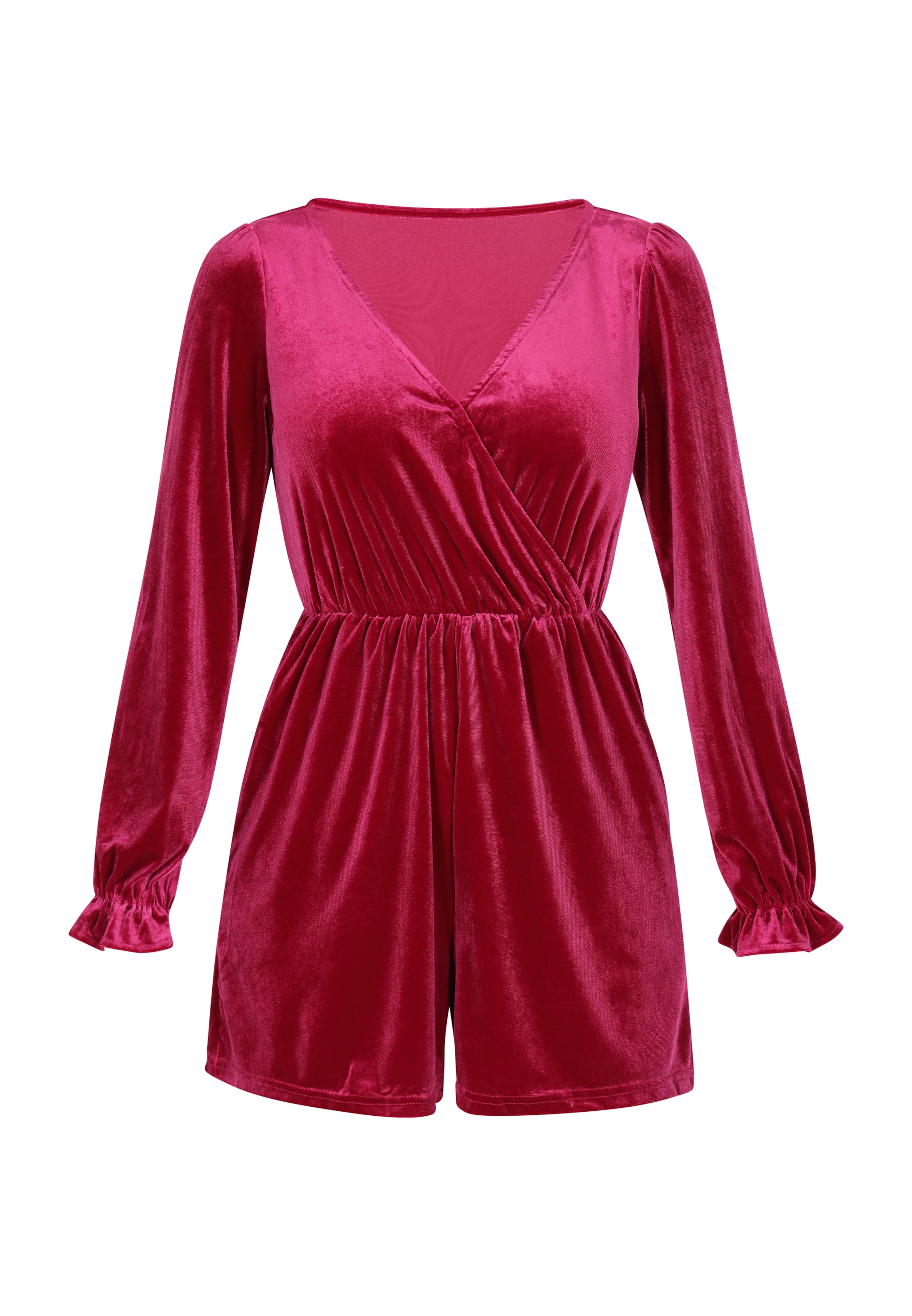 raudona faina Vienos dalies kostiumas: priekis