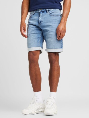 QS Regular Shorts in Blau: Vorderseite