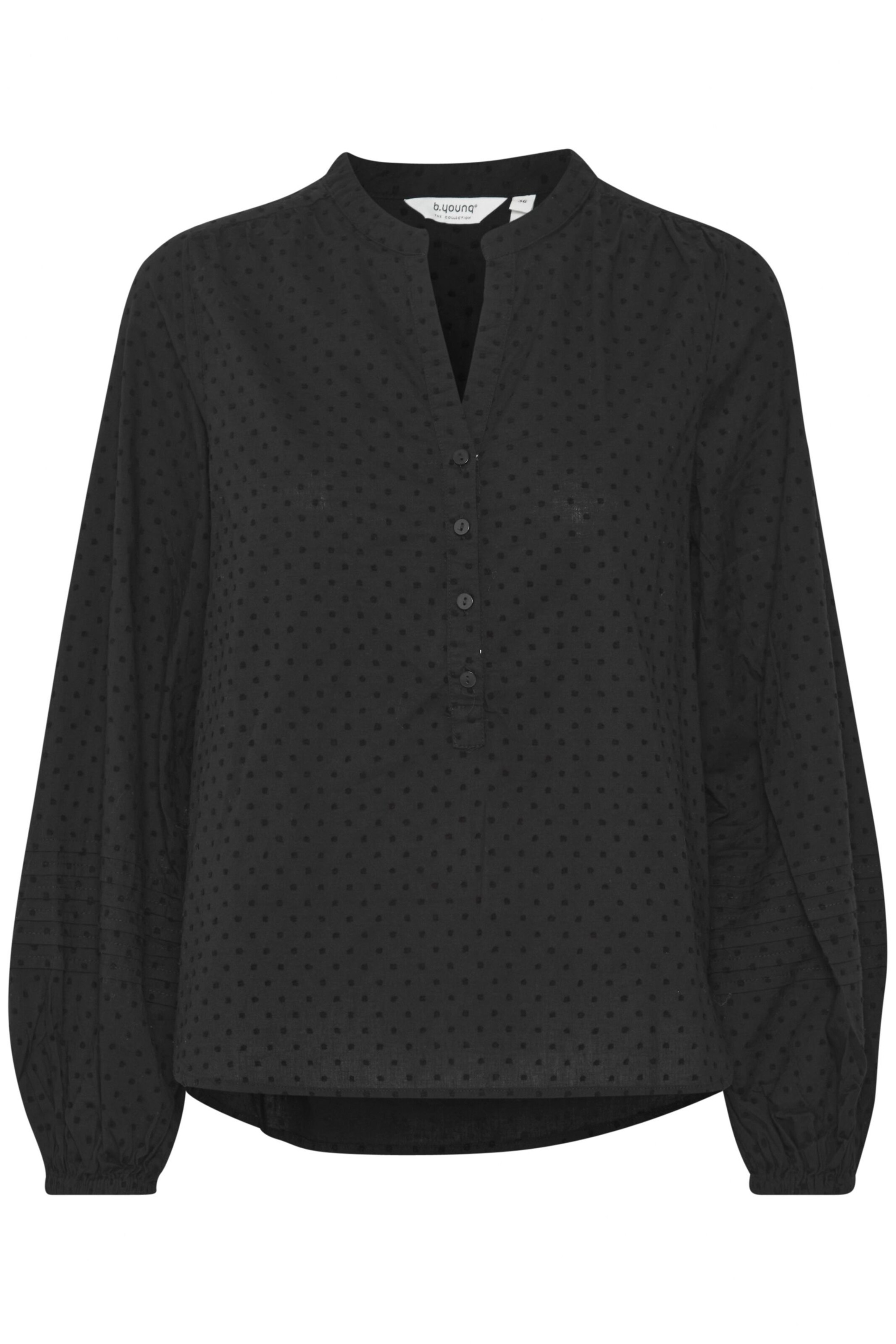 b.young Blouse 'Gila' in Black: front