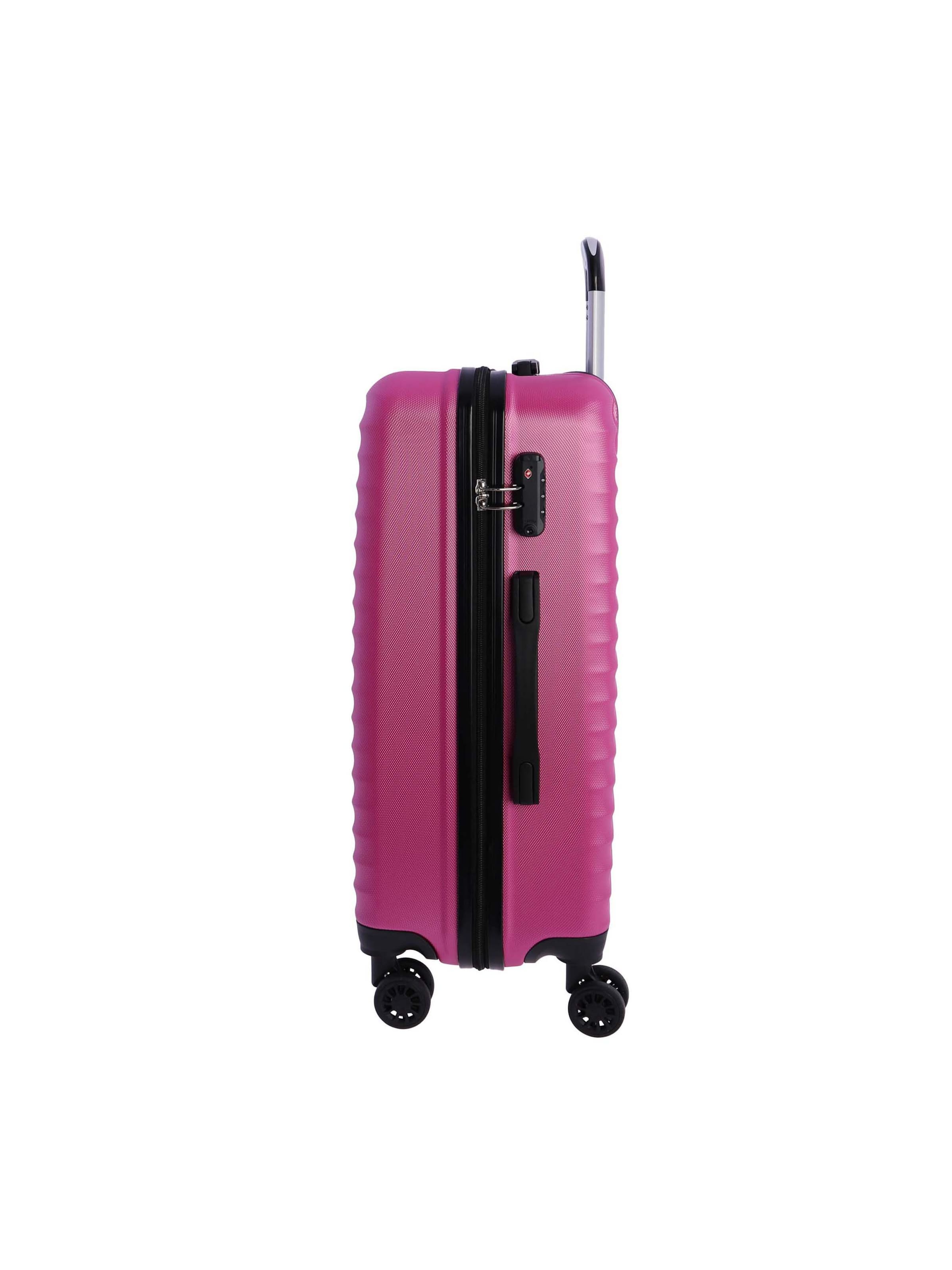 Don Algodon - Carrito 'DON ALGODON Maleta Mediana 23 kg | Maleta de Viaje Rígida con 4 Ruedas Dobles 360º, Candado TSA y Asa Telescópica | Equipaje Resistente al Agua para Viajes en Avión' en rosa