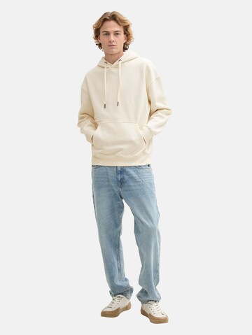 TOM TAILOR DENIM Hoodie in Weiß