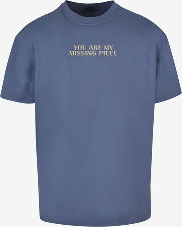 Merchcode T-Shirt 'Missing Peace' in Blau: predná strana