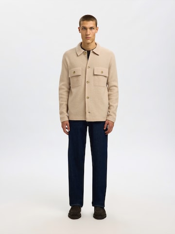 SELECTED Strickjacke 'SLHNEALY' in Beige
