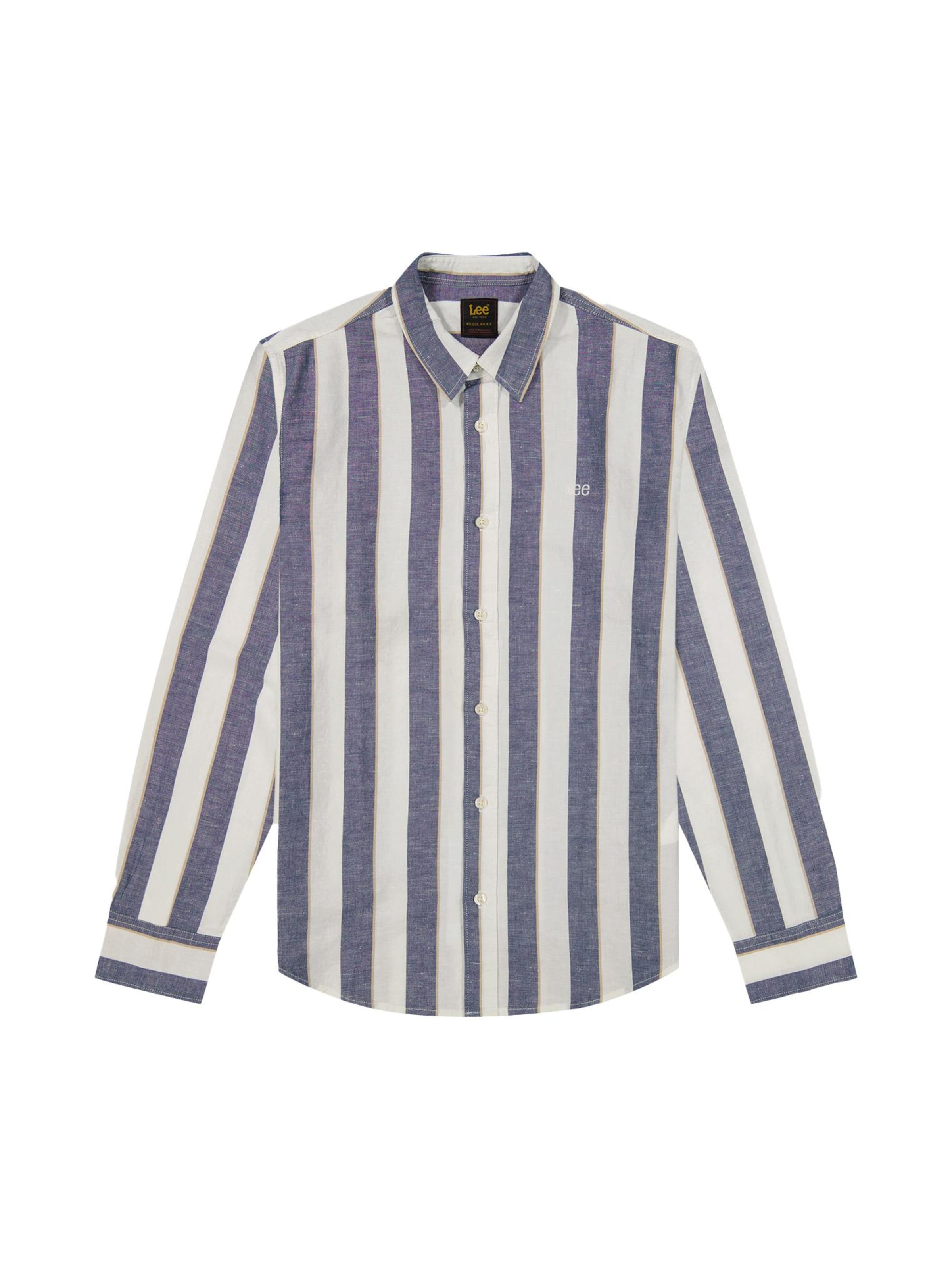 Lee Regular fit Button Up Shirt in White: front