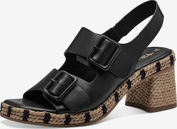 TAMARIS Sandal i svart: framsida