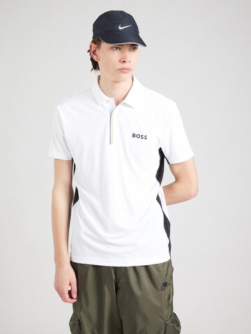 T-Shirt fonctionnel 'Paddytech Pro' BOSS en blanc : devant