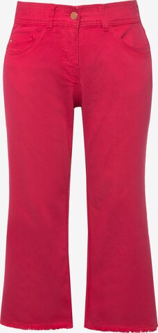 Ulla Popken Wide Leg Jeans in Pink: predná strana