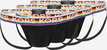 Slip 'PRIDE JOCK' de la Michael Kors pe negru: față