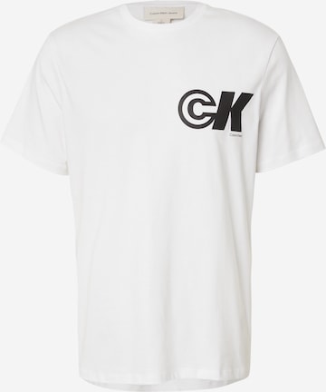 T-Shirt Calvin Klein Jeans en blanc : devant