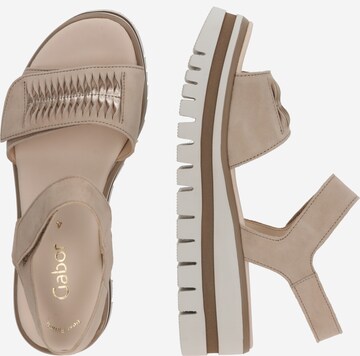 GABOR Strap Sandals in Beige