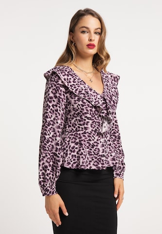 faina Blouse in Lila: voorkant